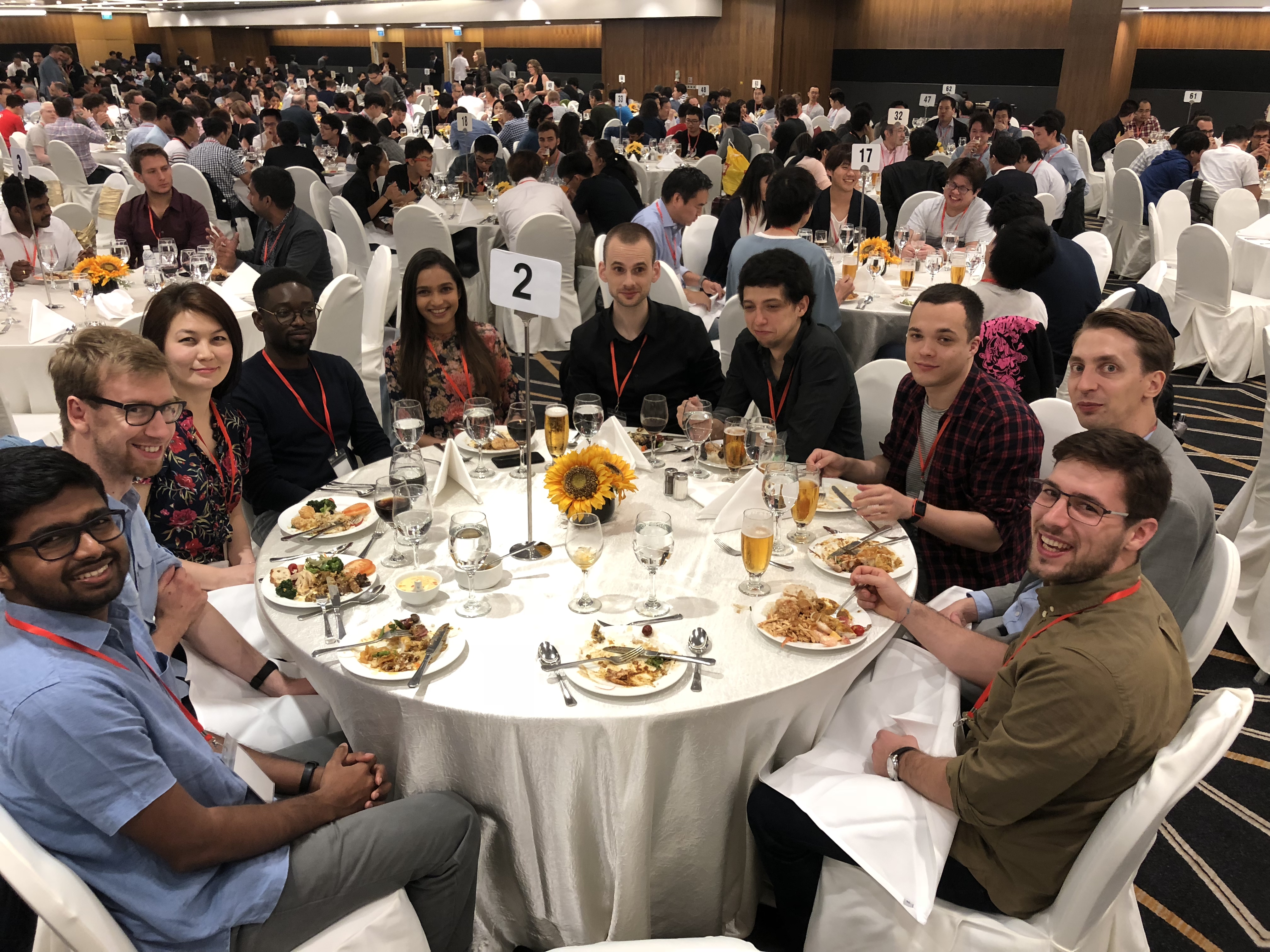 Our awesome team at the UbiComp'18 dinner